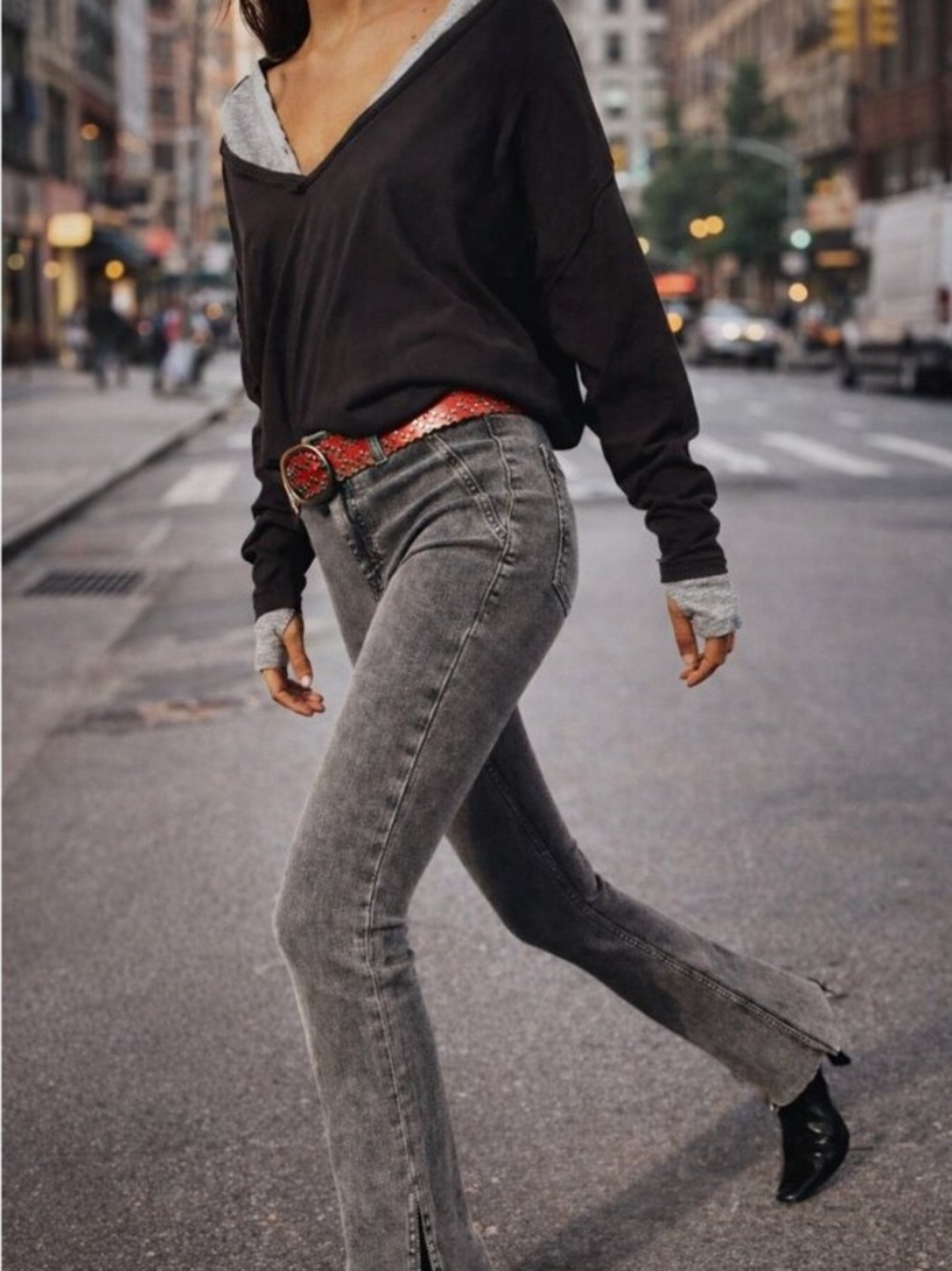 9399. We The Free Level Up Vegan Slit Bootcut Pants